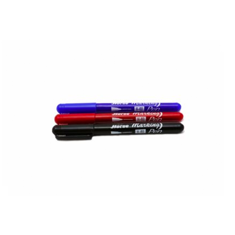 ปากกาเคมี เล็ก*ม้า H-40 ดำ