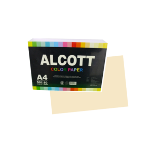 กระดาษสี Alcott A4/80gไข่ไก่#100