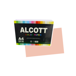 กระดาษสี Alcott A4/80gชมพูอ่อน#140