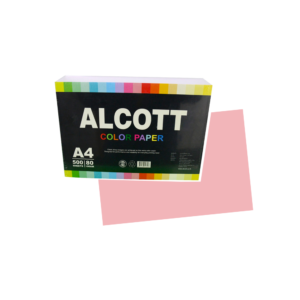 กระดาษสี Alcott A4/80gชมพูเข้ม#170