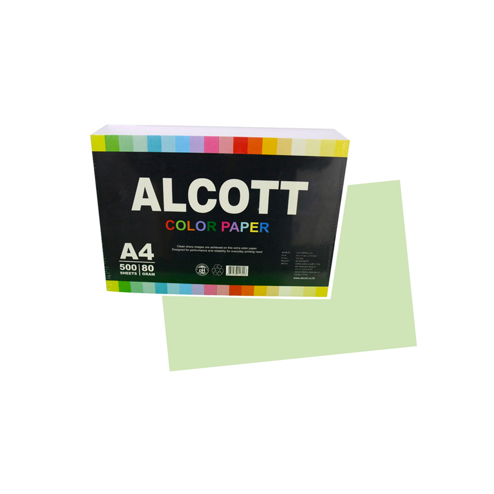 234020 กระดาษสี Alcott A4