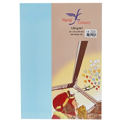 14 กระดาษสี A4 120g Flying 100P No.14 Wedgewood 1