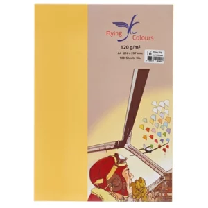 กระดาษสี A4 120g Flying 100P No.16 Daffodil