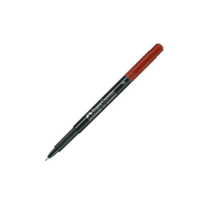 ปากกาเขียนแผ่นใส Faber-Castell*แดง