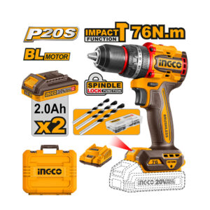 สว่านกระแทกไร้สาย 20V 76Nm (CIDLI20768)