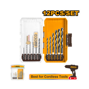 ชุดดอกสว่านเจาะเหล็ก แกนหกเหลี่ยม 12 ชิ้น (AKDL11206)