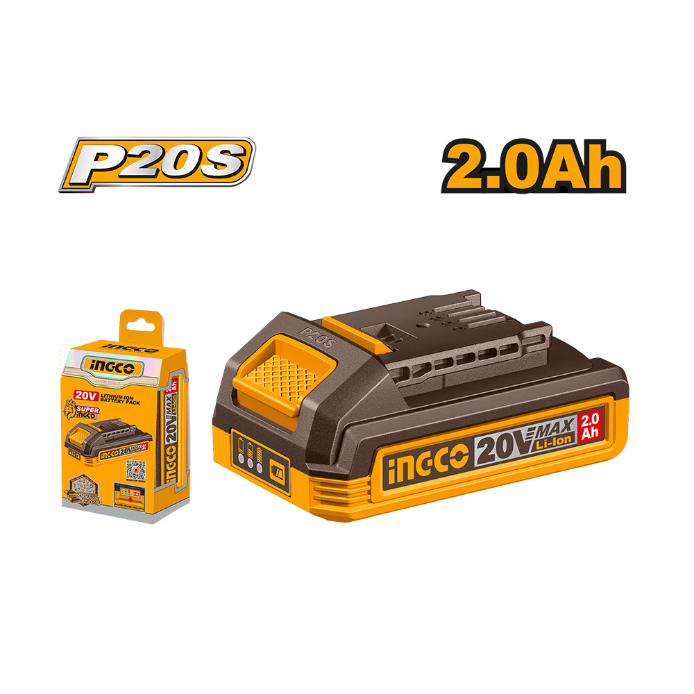 Ingco35 แบตเตอรี่ลิเธียมไอออน 20V (2Ah) (FBLI20011)
