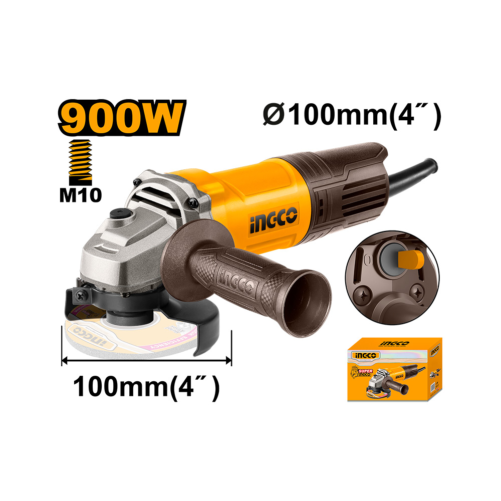 Ingco45 เครืองเจียร์ไฟฟ้า 4"900W (AG900282)
