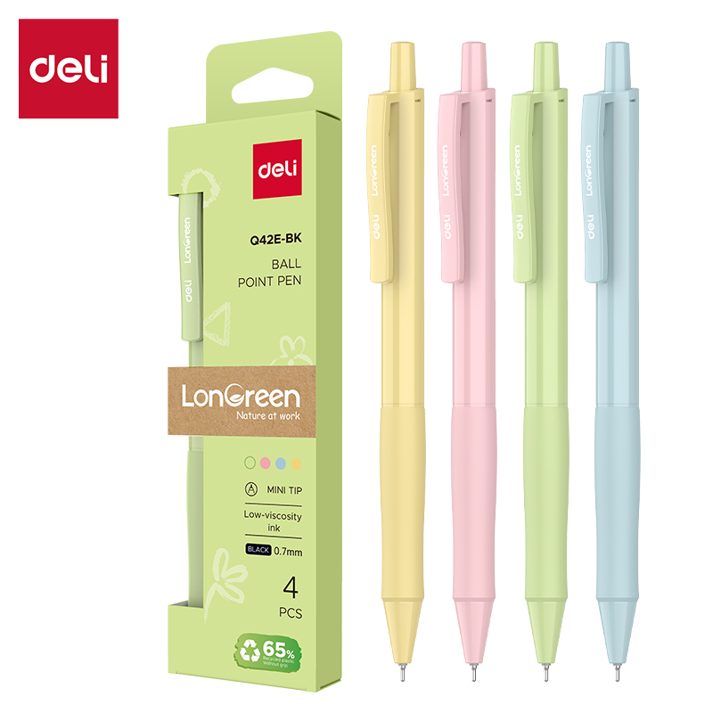 EDL-Q42E-BK DL Black Ink Ballpoint Pen 0.7mm No.Q42E-BK Deli